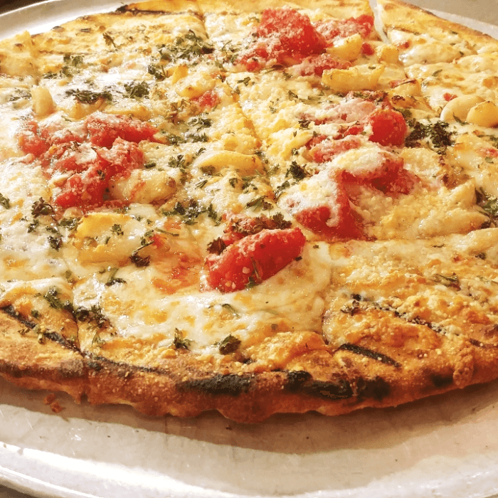 Grilled Margherita Pizza